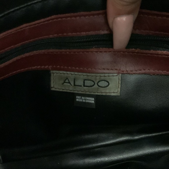Vintag aldo y2k genuine leather Red Leather Shoulder Bag - Picture 4 of 4